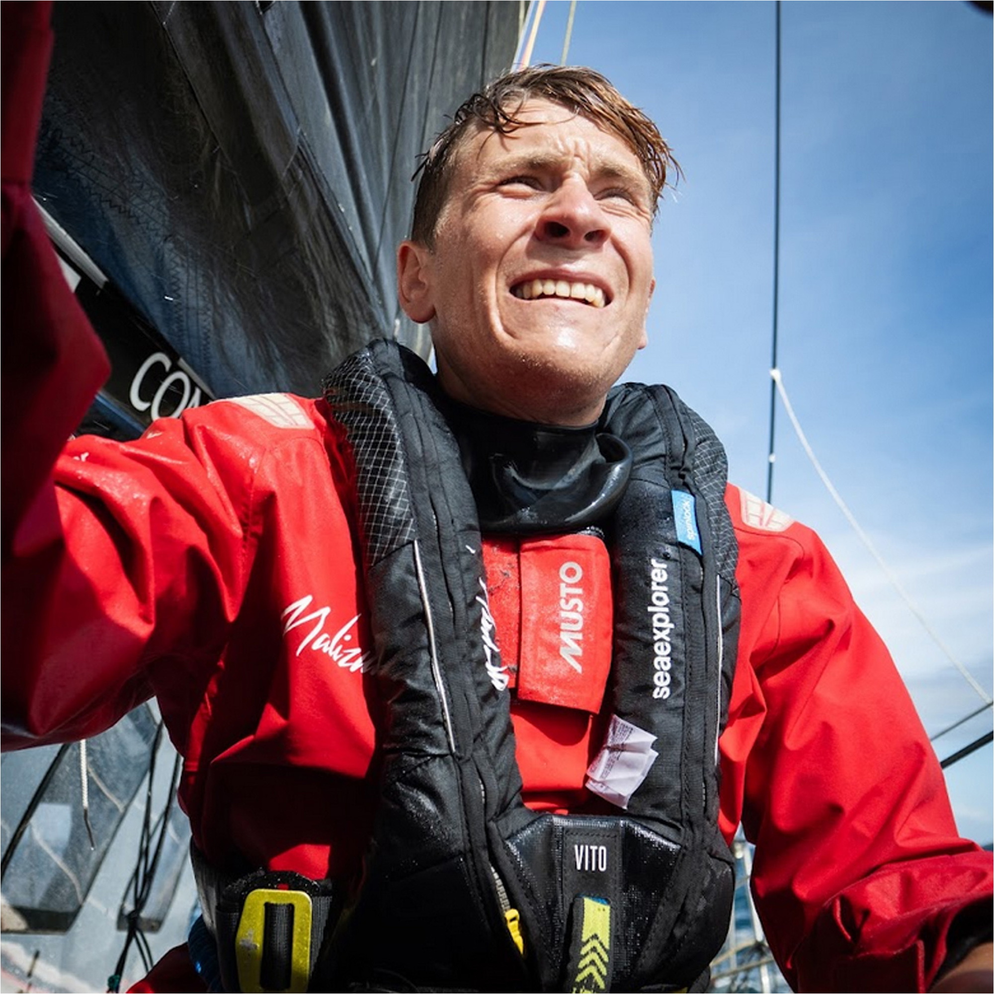 2026 Musto Mens BR2 Offshore Jacket & Salopette Sailing Suit - True Red